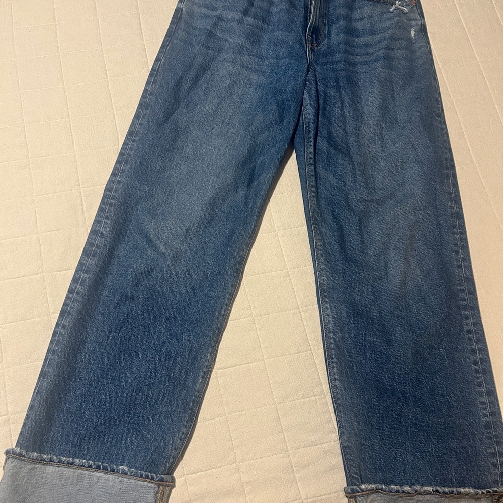 American Eagle Outfitters Dark Blue Relaxed Jeans